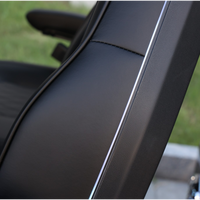 Jet Black 8 Seater Golf Cart With Black Seats - 206ah Extended Range Golf Cart LSV