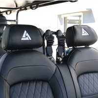 Jet Black 8 Seater Golf Cart With Black Seats - 206ah Extended Range Golf Cart LSV