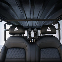 Jet Black 6 Seater Golf Cart With Black Seats - 206ah Extended Range Golf Cart LSV