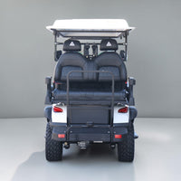 Signal White 6 Seater Golf Cart With Black Seats - 206ah Extended Range Golf Cart LSV