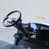 Signal White 6 Seater Golf Cart With Black Seats - 206ah Extended Range Golf Cart LSV