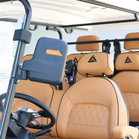 Signal White 6 Seater Golf Cart With Saddle Seats - 206ah Extended Range Golf Cart LSV