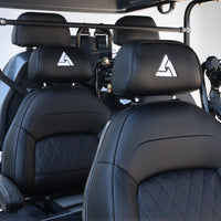 Black Grey 6 Seater Golf Cart With Black Seats - 206ah Extended Range Golf Cart LSV