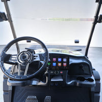 Black Grey 6 Seater Golf Cart With Black Seats - 206ah Extended Range Golf Cart LSV