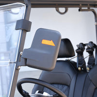Black Grey 6 Seater Golf Cart With Black Seats - 206ah Extended Range Golf Cart LSV