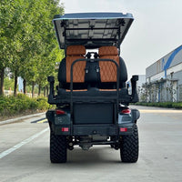 Dark Gray 6-Seater Golf Cart - 72v Lithium