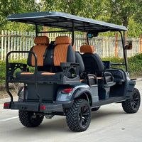 Dark Gray 6-Seater Golf Cart - 72v Lithium