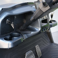 Jet Black 6 Seater Golf Cart With Black Seats - 206ah Extended Range Golf Cart LSV
