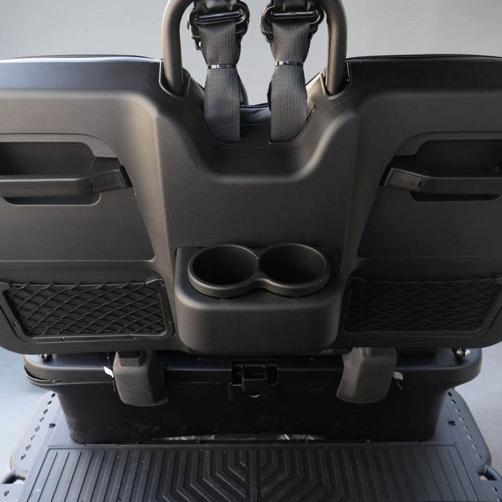 Jet Black 4 Forward Golf Cart With Black Seats - 150ah EcoBattery LSV