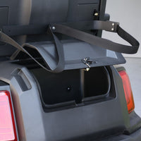 Jet Black 4 Forward Golf Cart With Black Seats - 150ah EcoBattery LSV
