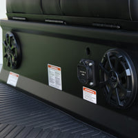 Jet Black 4 Forward Golf Cart With Black Seats - 150ah EcoBattery LSV
