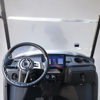 Jet Black 4 Forward Golf Cart With Black Seats - 150ah EcoBattery LSV