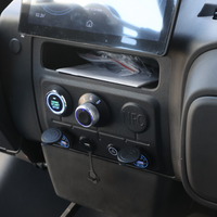 Jet Black 4 Forward Golf Cart With Black Seats - 150ah EcoBattery LSV