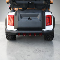 Signal White 4 Forward Golf Cart With Saddle Seats - 150ah EcoBattery LSV