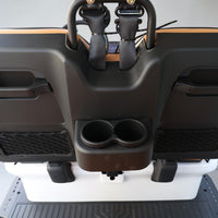 Signal White 4 Forward Golf Cart With Saddle Seats - 150ah EcoBattery LSV