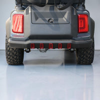 Black Grey 4 Forward Golf Cart With Black Seats - 150ah EcoBattery LSV