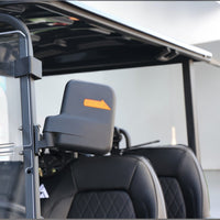 Black Grey 4 Forward Golf Cart With Black Seats - 150ah EcoBattery LSV