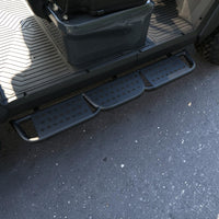 Black Grey 4 Forward Golf Cart With Black Seats - 150ah EcoBattery LSV