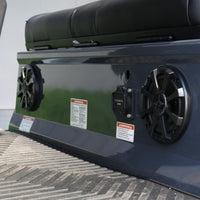 Black Grey 4 Forward Golf Cart With Black Seats - 150ah EcoBattery LSV