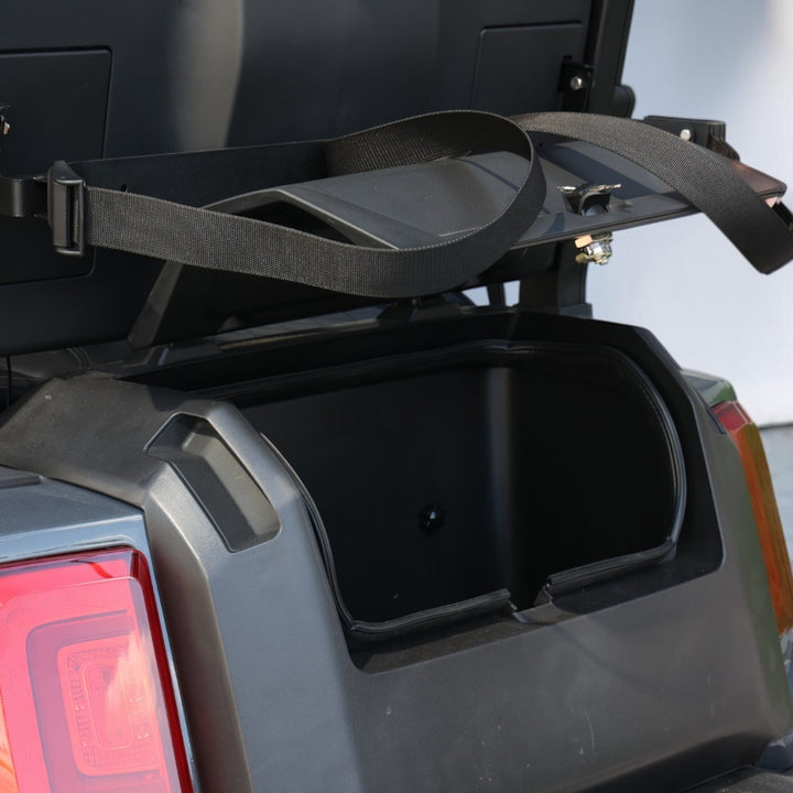 Black Grey 4 Forward Golf Cart With Black Seats - 150ah EcoBattery LSV