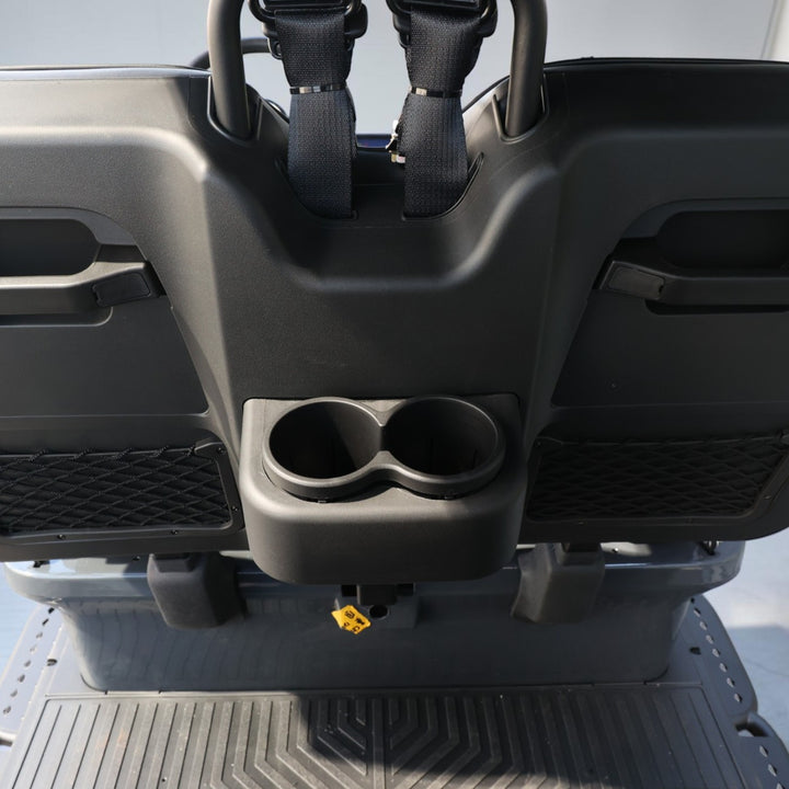 Black Grey 4 Forward Golf Cart With Black Seats - 150ah EcoBattery LSV