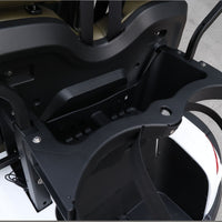 Signal White 4 Forward Golf Cart With Olive Seats - 206ah Extended Range Golf Cart LSV