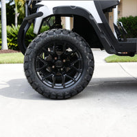 Signal White 4 Forward Golf Cart With Olive Seats - 206ah Extended Range Golf Cart LSV