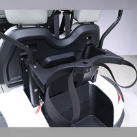 Signal White 4 Forward Golf Cart With Medium Grey Seats - 48v Extended Range Golf Cart LSV
