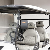Signal White 4 Forward Golf Cart With Medium Grey Seats - 48v Extended Range Golf Cart LSV
