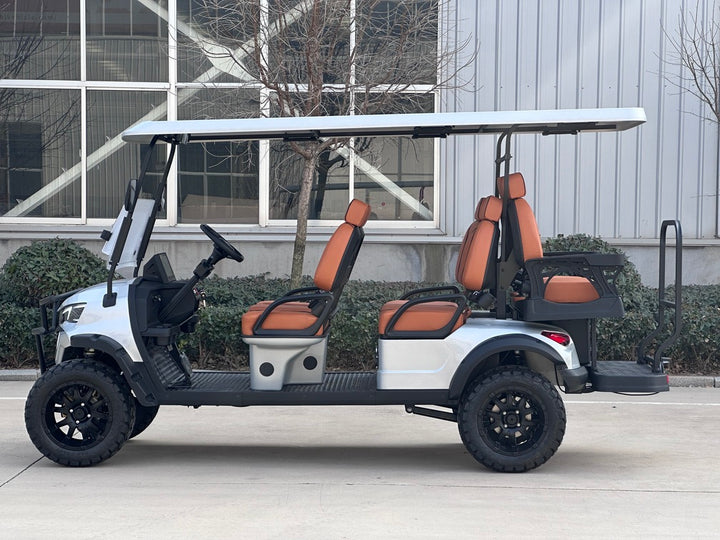 Space Gray 6 Seater Golf Cart - 72v Lithium