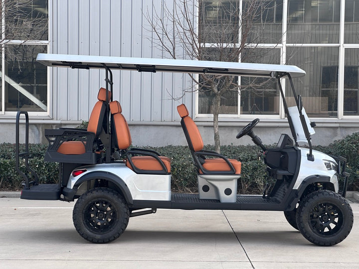 Space Gray 6 Seater Golf Cart - 72v Lithium