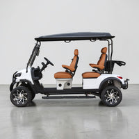 Signal White 4 Forward Golf Cart With Savannah Seats - 206ah Extended Range Golf Cart LSV Lifted