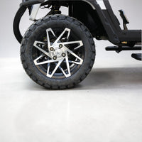 Signal White 4 Forward Golf Cart With Savannah Seats - 206ah Extended Range Golf Cart LSV Lifted