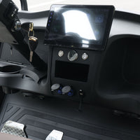 Tarpaulin Grey 6 Seater Golf Cart With Dark Brown Seats - 206ah Extended Range Golf Cart LSV