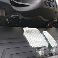 Tarpaulin Grey 6 Seater Golf Cart With Dark Brown Seats - 206ah Extended Range Golf Cart LSV