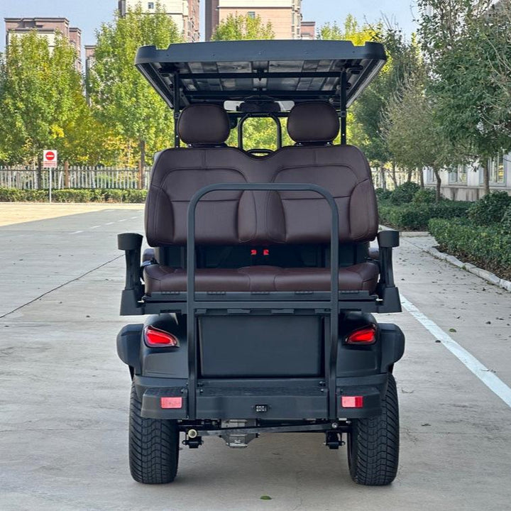 Jet Black (Matte) 6 Seater Golf Cart - 72v Lithium