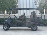 Jet Black (Matte) 6 Seater Golf Cart - 72v Lithium