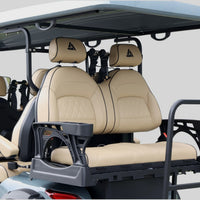 Blue Grey 6 Seater Golf Cart With Beige Seats - 206ah Extended Range Golf Cart LSV