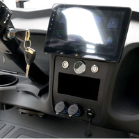 Blue Grey 6 Seater Golf Cart With Beige Seats - 206ah Extended Range Golf Cart LSV