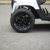 Signal White 6 Forward Golf Cart With Black Seats - 48V Non-Lifted Golf Cart LSV