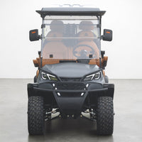 Basalt Grey 6 Seater Golf Cart With Saddle Seats - 206ah Extended Range Golf Cart LSV