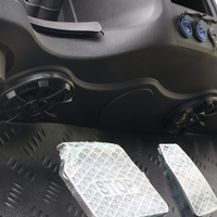 Black Grey 8 Seater Golf Cart With Dark Gray Seats - 206ah Extended Range Golf Cart LSV