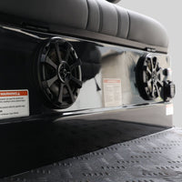 Black Grey 8 Seater Golf Cart With Dark Gray Seats - 206ah Extended Range Golf Cart LSV