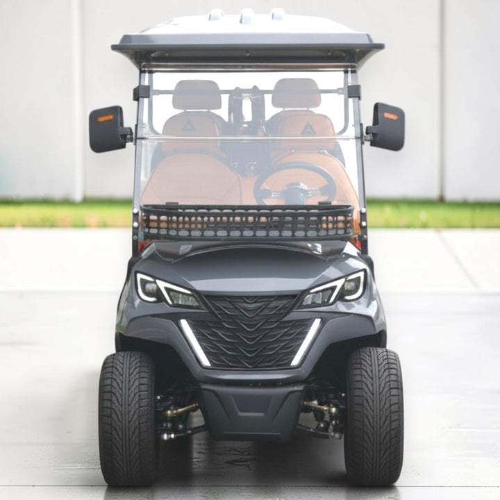 Basalt Grey 8 Seater With Saddle Seats - 206ah Extended Range Golf Cart LSV