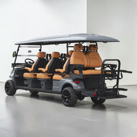 Basalt Grey 8 Seater With Saddle Seats - 206ah Extended Range Golf Cart LSV