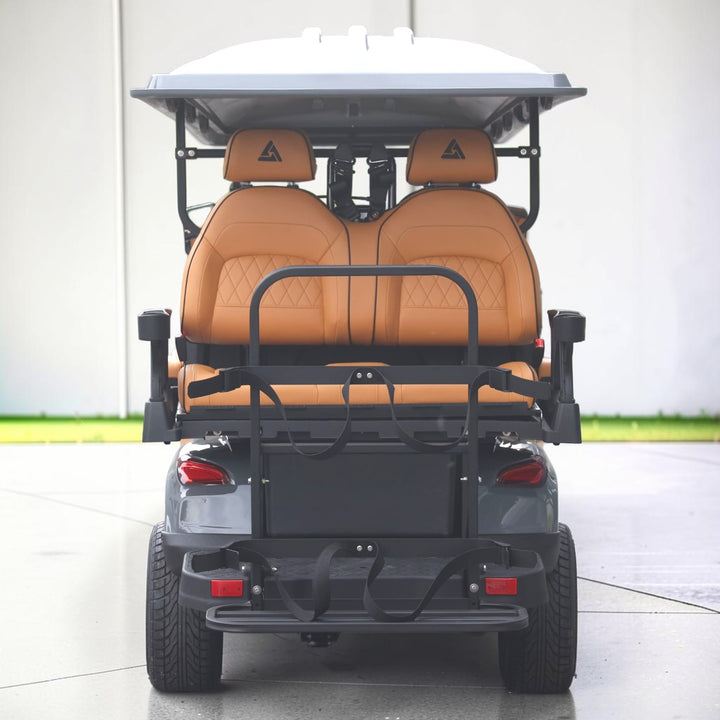 Basalt Grey 8 Seater With Saddle Seats - 206ah Extended Range Golf Cart LSV