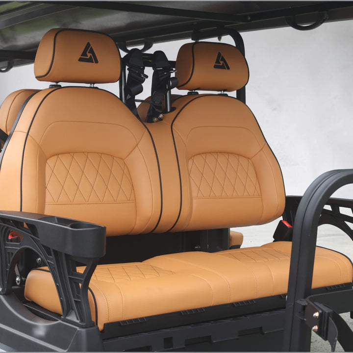Basalt Grey 8 Seater With Saddle Seats - 206ah Extended Range Golf Cart LSV