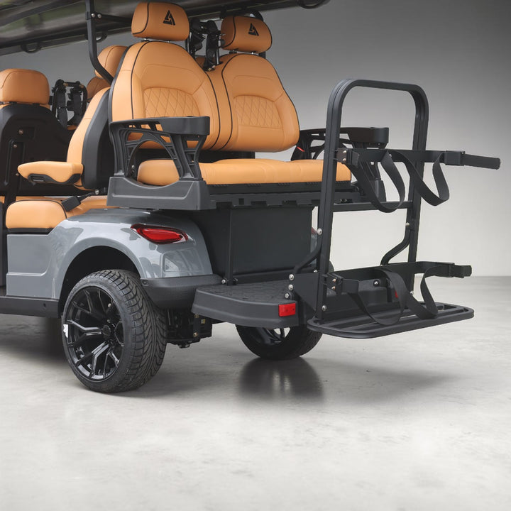 Basalt Grey 8 Seater With Saddle Seats - 206ah Extended Range Golf Cart LSV