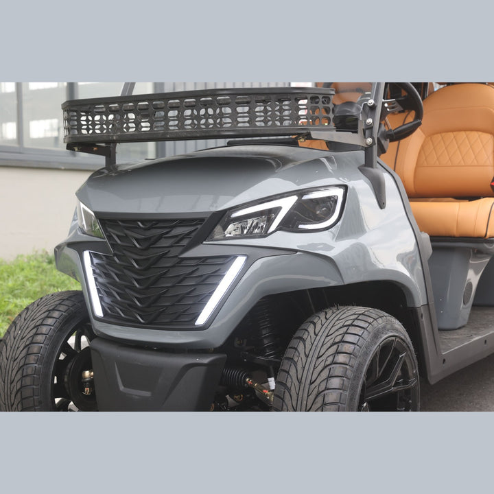 Basalt Grey 8 Seater With Saddle Seats - 206ah Extended Range Golf Cart LSV