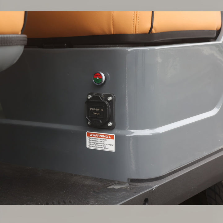 Basalt Grey 8 Seater With Saddle Seats - 206ah Extended Range Golf Cart LSV